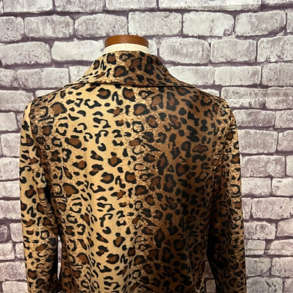 Tan Jay Black, Brown & Beige Animal Print Jacket Size 10 - Picture 7 of 9